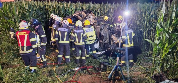 2.7.2025 Verkehrsunfall mit eingeklemmter Person
